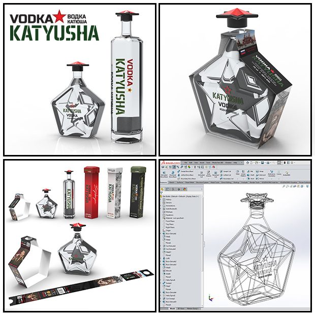 Katyusha Vodka Star Bottle